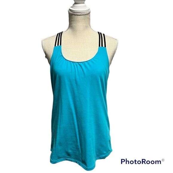 Kavu turquoise blue strappy racerback casual tank top - Picture 1 of 5